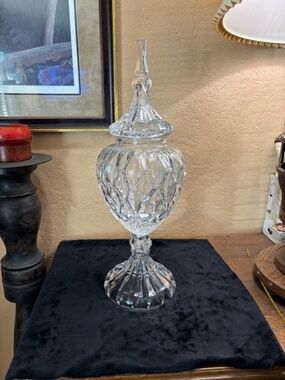 Stunning Monument Bohemia Apothecary Lead Crystal